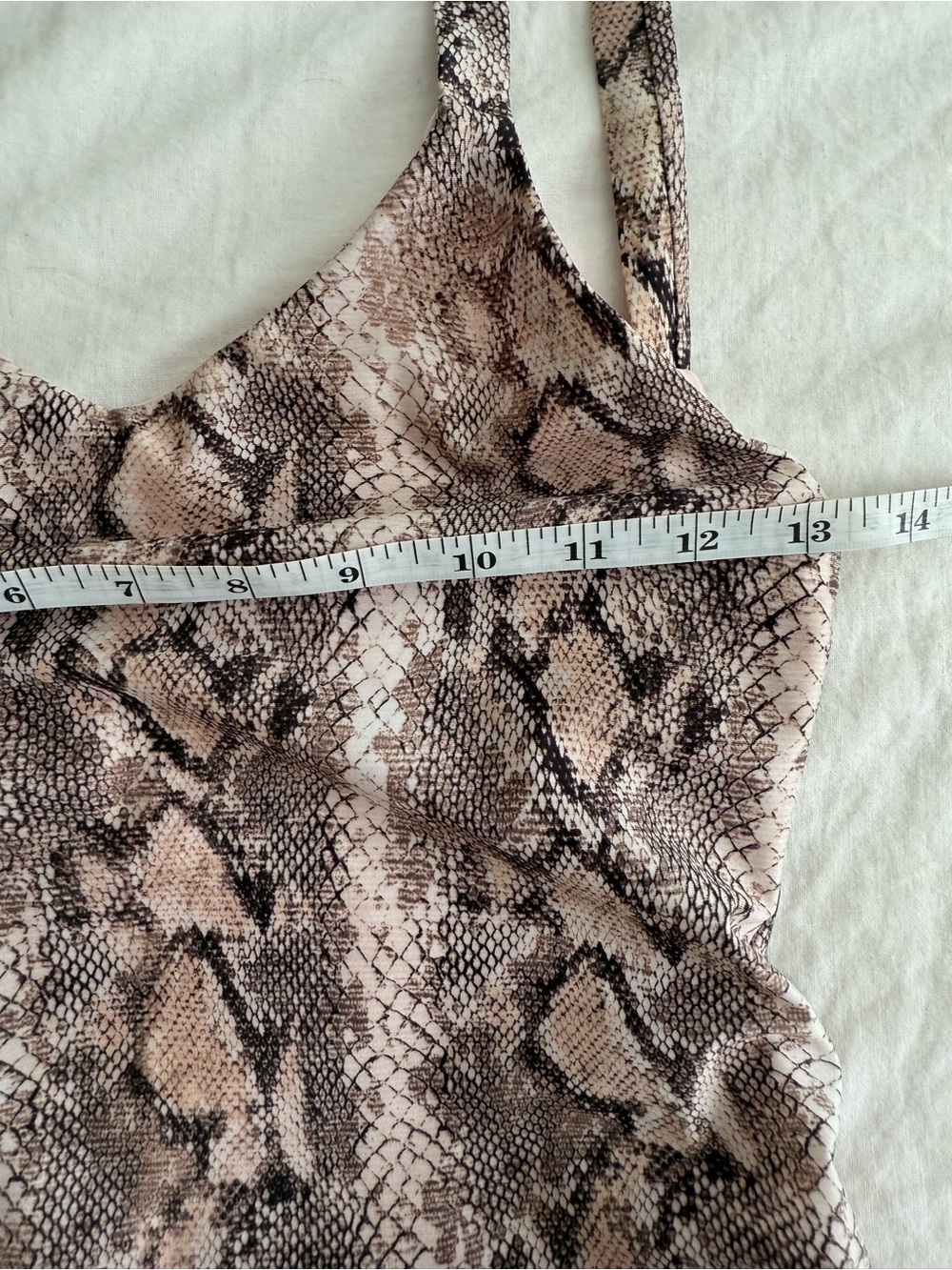 Vitamin A Pink Snakeskin One Piece Swimsuit Low Back XS/S - Picture 6 of 8
